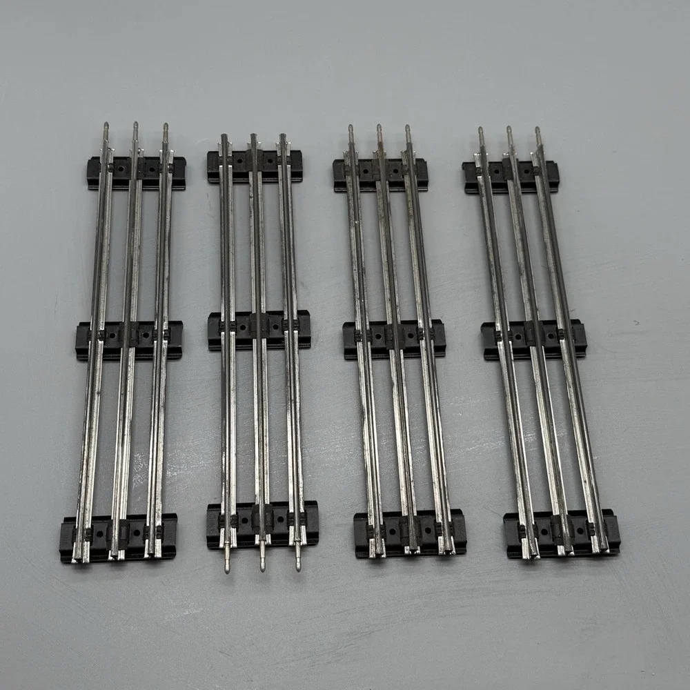K-Line O Gauge 3 Rail Straight Track Lot of 4 Vintage Model Train Railroad